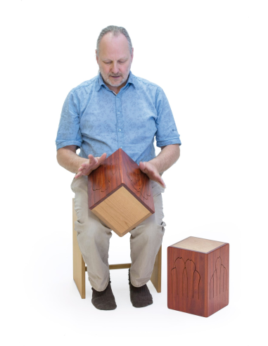 Tambour de bois Baba Tong Double Basse 10 notes en A - Feeltone