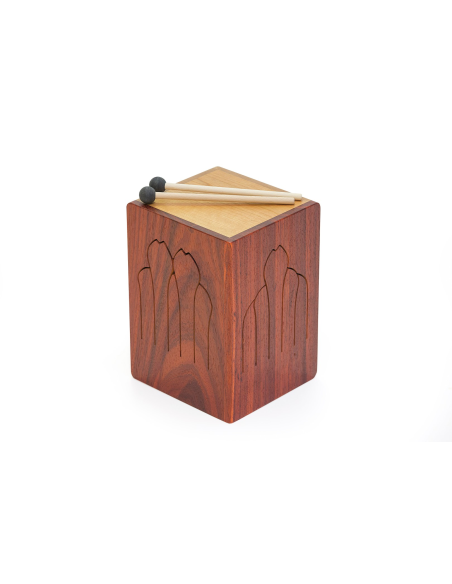Tambour de bois Baba Tong Double Basse 10 notes en A - Feeltone