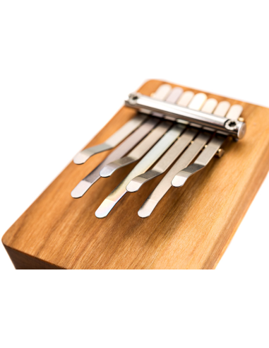 Sanza (kalimba) sur planche - 7 lames - Hokema