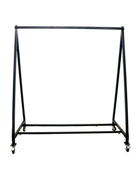 Stand de gong pour 1 gong de 60" - portique en métal réglable et sur roulettes - Paiste