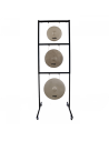 Stand de gong pour 2 gongs - portique en métal réglable et sur roulettes - Paiste