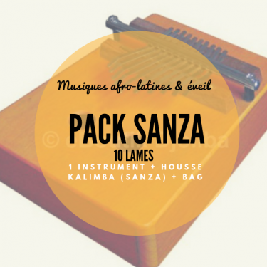 Sanza (kalimba) 8 lames - diatonique - Roots