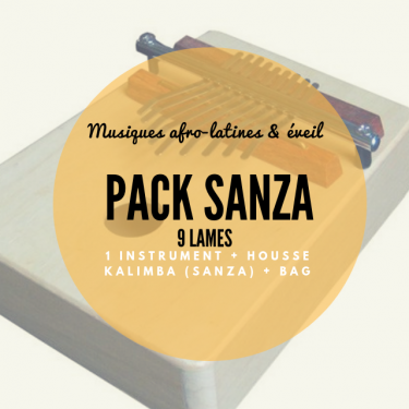 Pack Sanza 9 lames pentatonique + housse - Roots Percussions