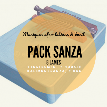 Sanza (kalimba) 8 lames - diatonique - Roots