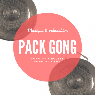Pack Gong nord-vietnamien 14" et housse deluxe - Roots