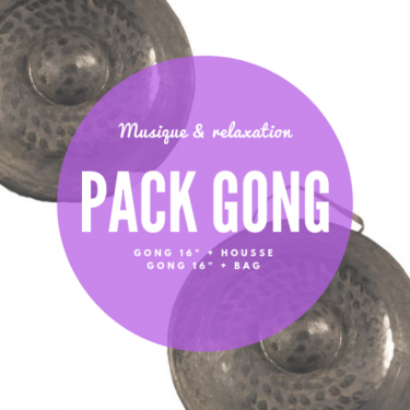 Gong nord-vietnamien fait main - Ø 25 cm - vendu avec une batte