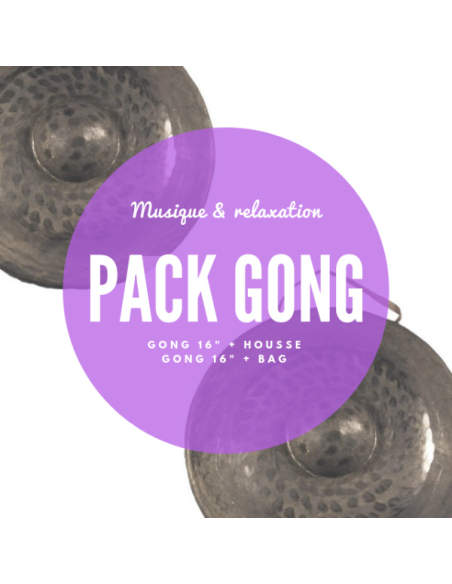 Pack Gong nord-vietnamien 16" et housse deluxe - Roots