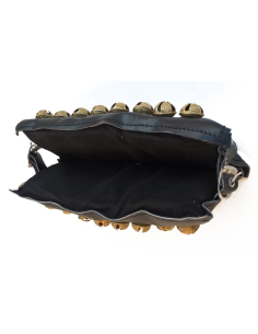 Bracelet de cheville (3 rangées sur cuir avec boucle) - La paire 2