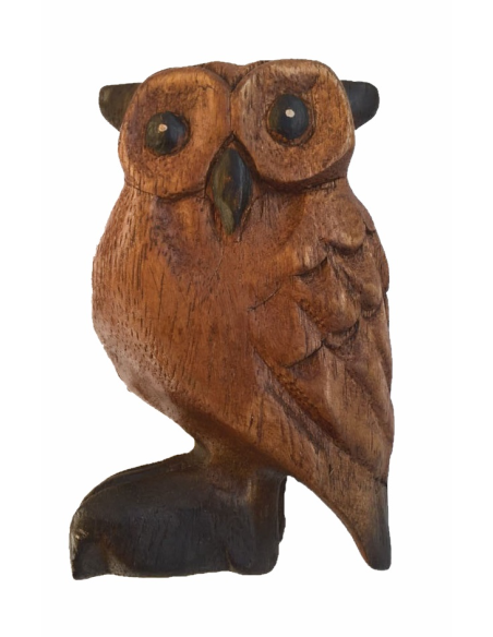 Appeau Hibou en bois - 10 cm - Roots Percussion