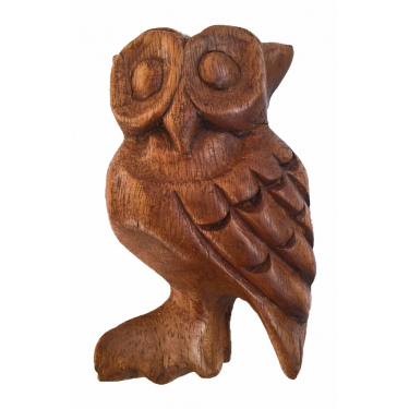 Wooden owl bird calls and sounds - 12.5 cm - Roots Percussions