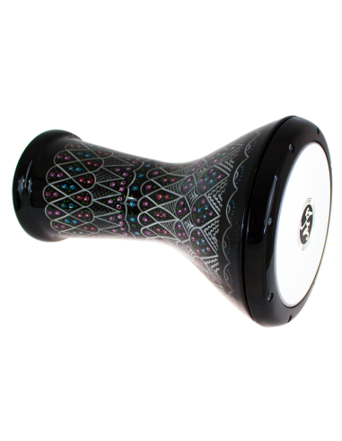 Derbouka Egypte Alu Gravé Motifs Peints - Sawt El Ahram