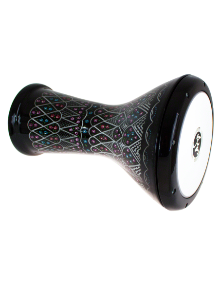 Derbouka Egypte Alu Gravé Motifs Peints - Sawt El Ahram