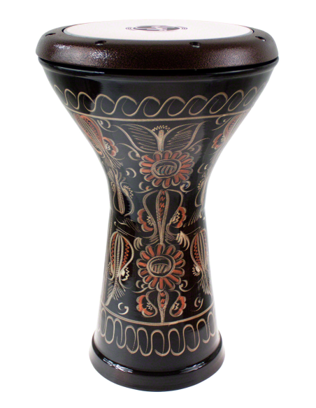 Derbouka Egypte Cuivre Gravé Noir - Sawt El Ahram