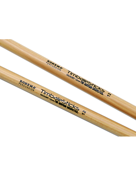 Baguettes Timbales 12mm Hickory - la paire - Rohema