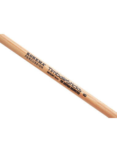 Baguettes Timbales 8mm Hickory - la paire - Rohema
