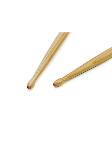 Baguette de batterie Light Rock 7A Hickory - la paire - ROHEMA