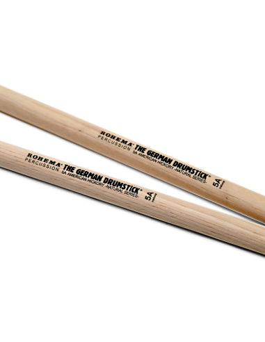 Baguette de batterie Natural 5A Hickory - la paire - ROHEMA