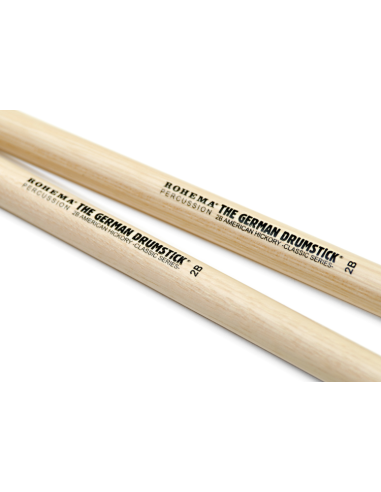 Baguette de batterie Classic 2B Hickory - la paire - ROHEMA