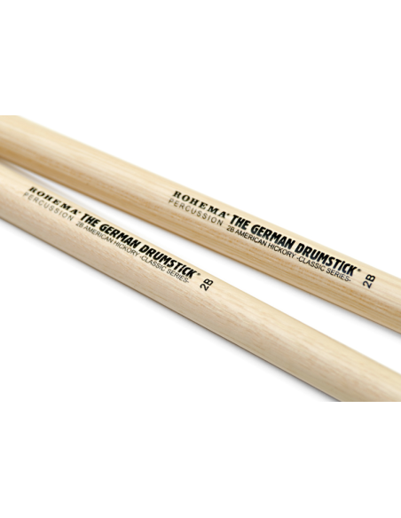 Baguette de batterie Classic 2B Hickory - la paire - ROHEMA