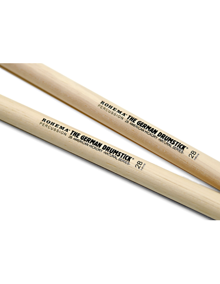 Baguette de batterie Natural 2B Hickory - la paire - ROHEMA