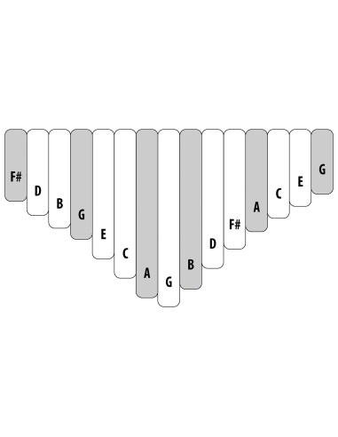 Kalimba sur caisse Alto 15 notes - H. Tracey