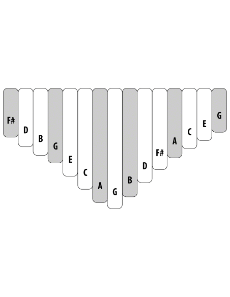 Kalimba sur caisse Alto 15 notes - H. Tracey
