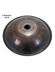 Steel Tongue Drum 9 notes - 18" - E Meditation 432Hz - SWD 2