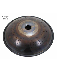 Steel Tongue Drum 9 notes - 18" - G Major 432Hz - SWD 2