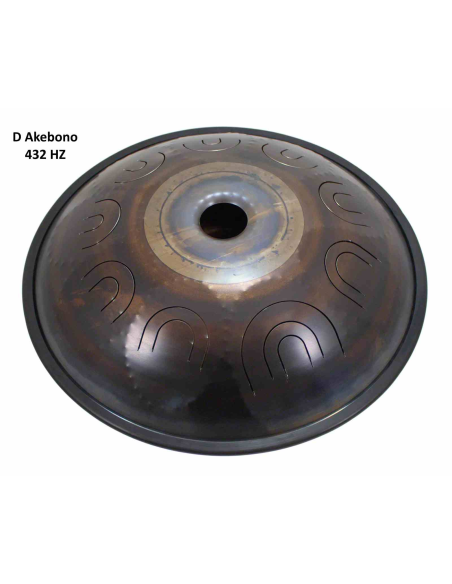 Steel Tongue Drum 9 notes - 18" - D Akebono 432Hz - SWD
