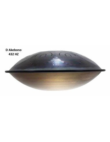 Steel Tongue Drum 9 notes - 18" - D Akebono 432Hz - SWD