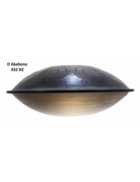 Steel Tongue Drum 9 notes - 18" - D Akebono 432Hz - SWD