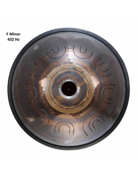 Steel Tongue Drum 9 notes - 18" - F Minor 432Hz - SWD