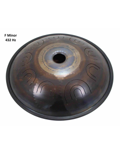 Steel Tongue Drum 9 notes - 18" - F Minor 432Hz - SWD 2