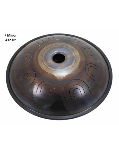 Steel Tongue Drum 9 notes - 18" - F Minor 432Hz - SWD