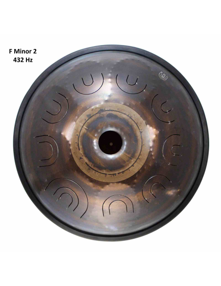 Steel Tongue Drum 9 notes - 18" - F Minor 432Hz 2 - SWD
