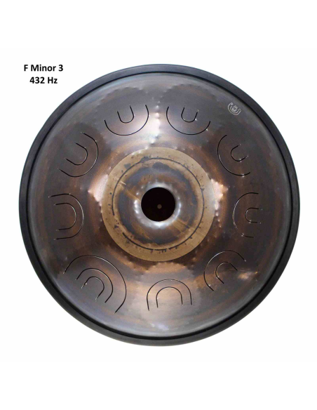 Steel Tongue Drum 9 notes - 18" - F Minor 432Hz 3 - SWD