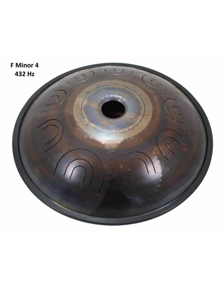 Steel Tongue Drum 9 notes - 18" - F Minor 432Hz 4 - SWD