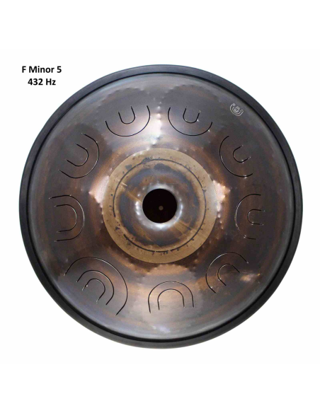 Steel Tongue Drum 9 notes - 18" - F Minor 432Hz 5 - SWD