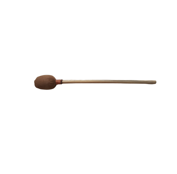 Batte de tambour chamane - Modèle fin en bambou avec feutrine - 30 cm 