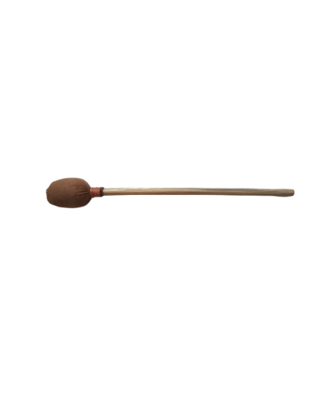 Batte de tambour chamane - Modèle fin en bambou avec feutrine - 30 cm 