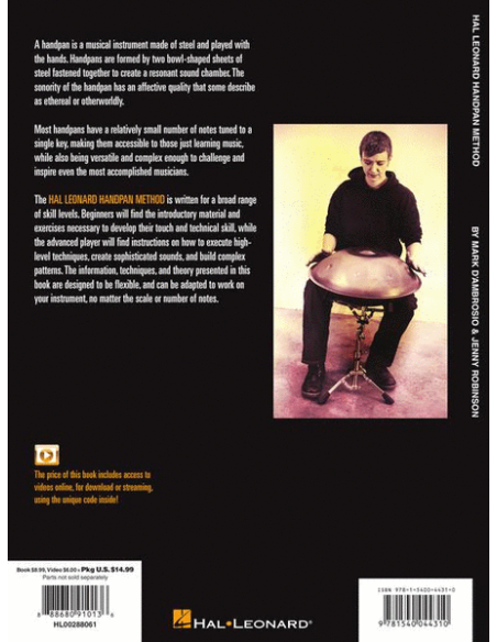 Méthode de Handpan par Mark D'Ambrosio & Jenny Robinson + acces video inclu