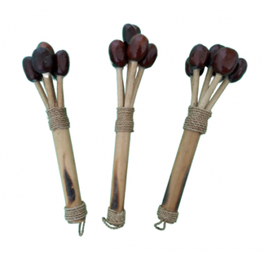 Shaker ball with bamboo handle - Roots Percussions