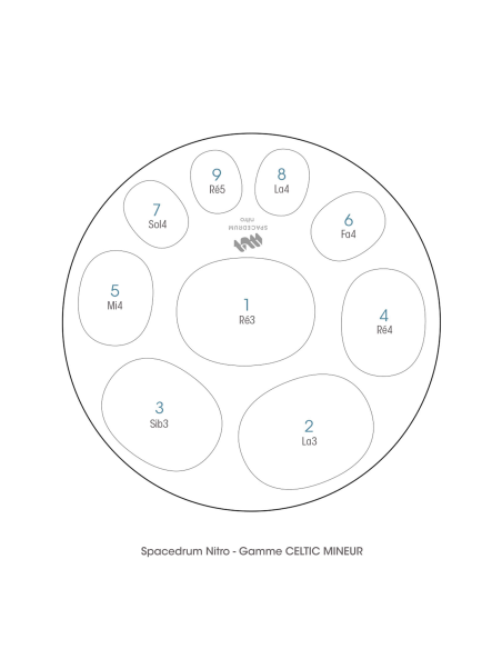 Spacedrum Nitro 9 notes - 55 cm - CELTIC Minor