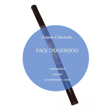 Pack Didgeridoo bambou + bag + Learning method in French (CD)