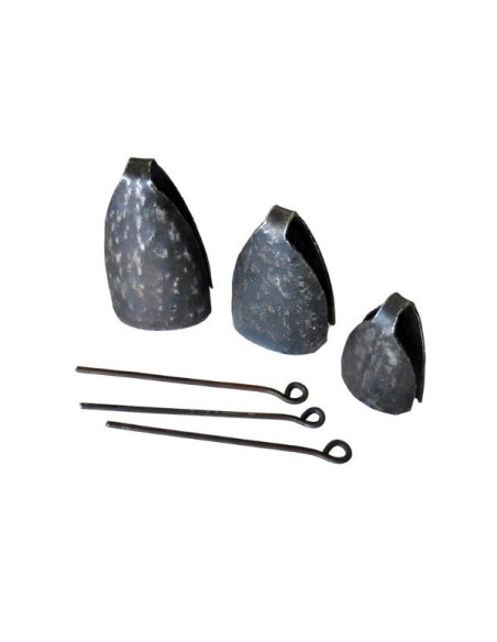 Cloche rondes pour dundun - set de 3 cloches