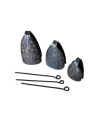 Cloche rondes pour dundun - set de 3 cloches