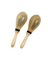 Maracas en peau naturelle - Grand modèle - Roots