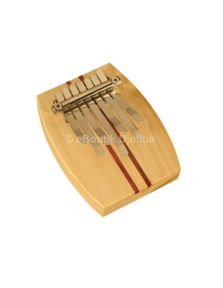 Kalimba (sanza) sur table - 7 lames - Roots