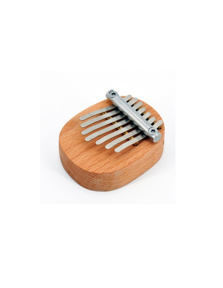 Mini kalimba (sanza) sur table - 7 lames + poche - Roots